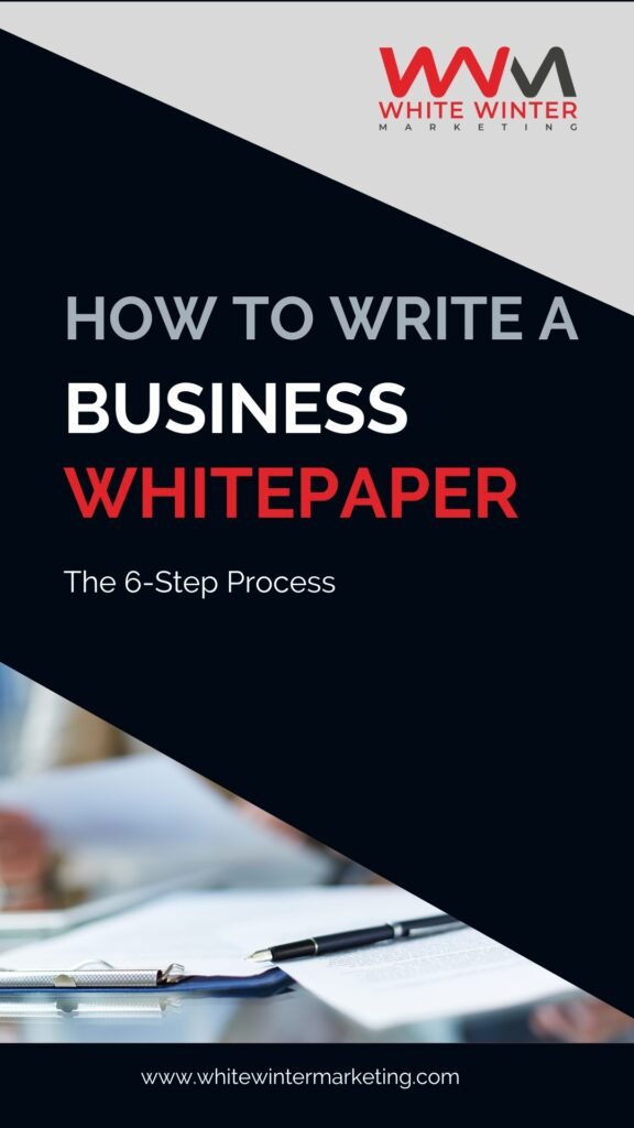 how to write a business white paper
