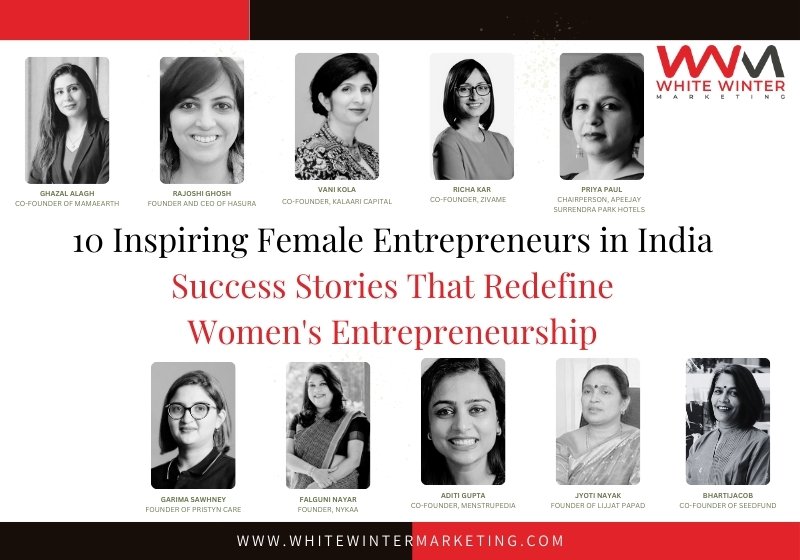 Top Women entrepreneurs in India