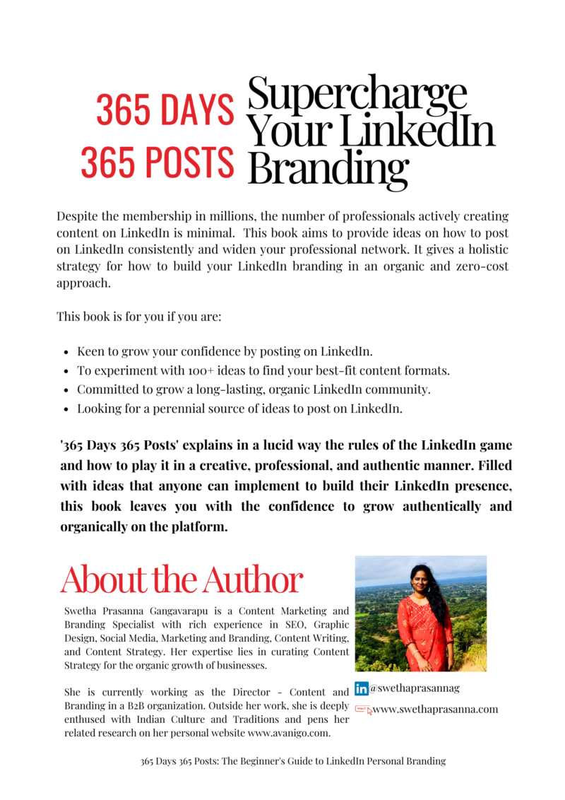 LinkedIn Personal Branding Book - 365 Days 365 Posts eBook - Image 5